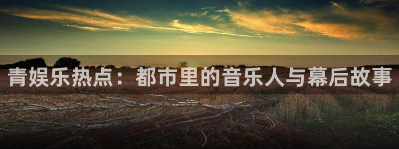 bg大游app：青娱乐热点：都市里的音乐人与幕后故事