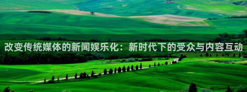 bg大游：改变传统媒体的新闻娱乐化：新时代下的受众与内容互动